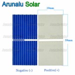 100pcs Solar Cells 39x19mm DIY Poly Solar Panel, Home Lights, Battery Charger