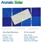 100pcs Solar Cells 39x19mm DIY Poly Solar Panel, Home Lights, Battery Charger