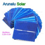 100pcs Solar Cells 39x39mm DIY Poly Solar Panel, Home Lights, Battery Charger