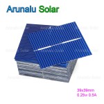 100pcs Solar Cells 39x39mm DIY Poly Solar Panel, Home Lights, Battery Charger