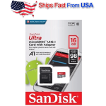 16GB SanDisk Micro SD Card Class 10 TF Memory for Smartphones Tablets &amp; Cameras