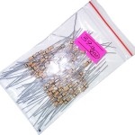 1/4W 0.25W 5% Carbon Film Resistors 150/500pcs Packs 0 Ohms to 10M Ohms Values